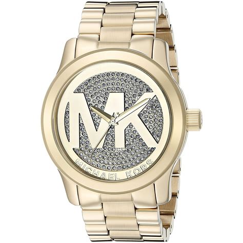 michael kors runway pave gold tone watch|Michael Kors Women's Runway Chronograph Pave Gold Tone .